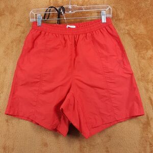 AMI Swimwear Mens Large Red Swim Shorts Lined Pockets HEART LOGO $270
